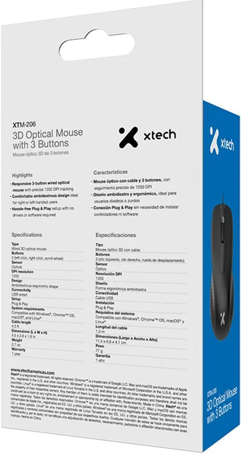 XTM-206  Xtech  Periféricos Panamá [5e5ba3d3-29d2-423a-b6e7-dad013ecfc89]