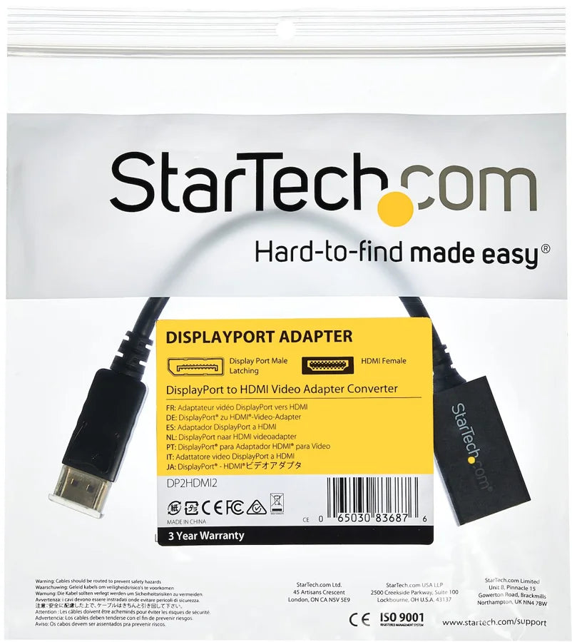 DP2HDMI2  StarTech.com  Audio y Video Panamá [8a632eca-9824-4779-b063-8b8f407c9901]