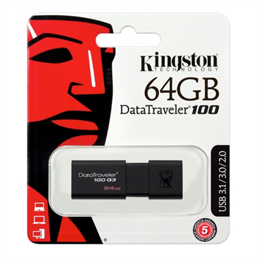 DT100G3/64GB  Kingston  Memorias Panamá