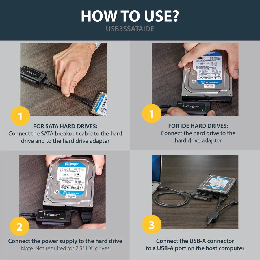 USB3SSATAIDE  StarTech.com  Accesorios para Computadores Panamá [c82c16d8-6549-4aee-aa03-b8a26a775e7b]